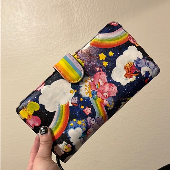 Iron Fist Blue and Pink Crossbody Bag with Cartoon Cats - Picture 2 of 7